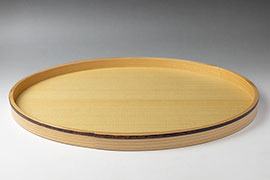 Akita cedar oval tray