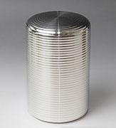 Japanese tea caddy - tin ware