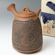 Japanese pottery - Shudei teapot by Konishi Yohei