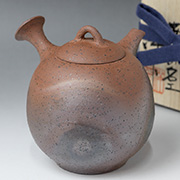 Japanese pottery - Tankasai teapot by Konishi Yohei