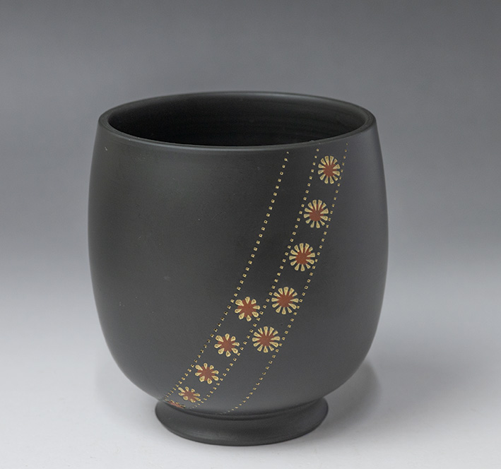 Impressed Flower yunomi by Teruyuki